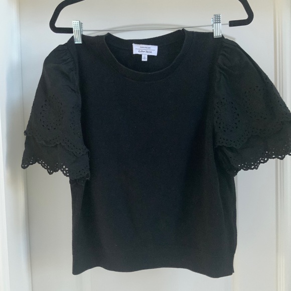 & Other Stories Black Ruffled Fitted Blouse - Picture 4 of 6